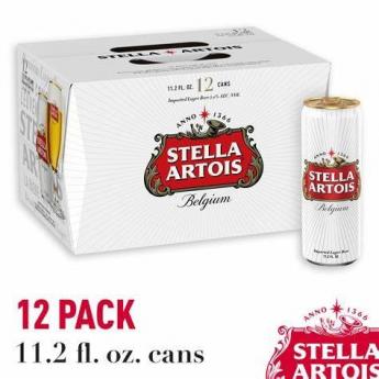 Stella Artois Brewery - Stella Artois (12 pack 11.5oz cans) (12 pack 11.5oz cans)